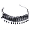 Bohemian  Crystal Choker Necklace Jewelry Vintage Gem Chain Accessories Declaration Sweater Chocker Clavicle Necklaces