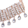 Bohemian  Crystal Choker Necklace Jewelry Vintage Gem Chain Accessories Declaration Sweater Chocker Clavicle Necklaces