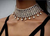Bohemian  Crystal Choker Necklace Jewelry Vintage Gem Chain Accessories Declaration Sweater Chocker Clavicle Necklaces