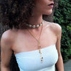 Bohemian Natural Seashell Rope Chain Necklace for Men and Women Conch Choker Collar Necklace Shell Short Choker Jewelry Gifts