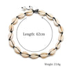 Bohemian Natural Seashell Rope Chain Necklace for Men and Women Conch Choker Collar Necklace Shell Short Choker Jewelry Gifts