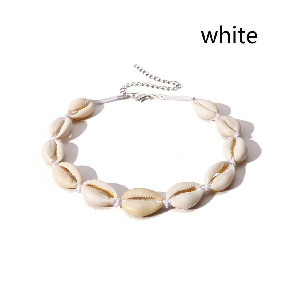 Bohemian Natural Shell Necklace for Women Cowrie Charm Conch Seashell Collar Choker Beach Boho Summer Necklaces Jewelry Collares