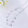 Bohemian Silver Color  Zircon Beads Necklaces For Women Gift Charm Necklaces 2021 Collar Jewelry
