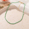 Bohemian Resin Jewelry Handmade Multicolor Seed Bead Choker Necklace For Women Simple Boho Short Necklaces Collares Feminino