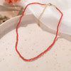 Bohemian Resin Jewelry Handmade Multicolor Seed Bead Choker Necklace For Women Simple Boho Short Necklaces Collares Feminino