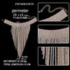 Bohemian Sexy Tassel Necklace Rhinestone Crystal Big Choker Gifts for Women  Jewelry Party Long Chain Statement Necklace