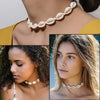 Bohemian Shell Necklace Women Summer Beach Seashell Collar Choker Handmade Clavicle Rope Chain Vsco Girl Jewelry Gifts