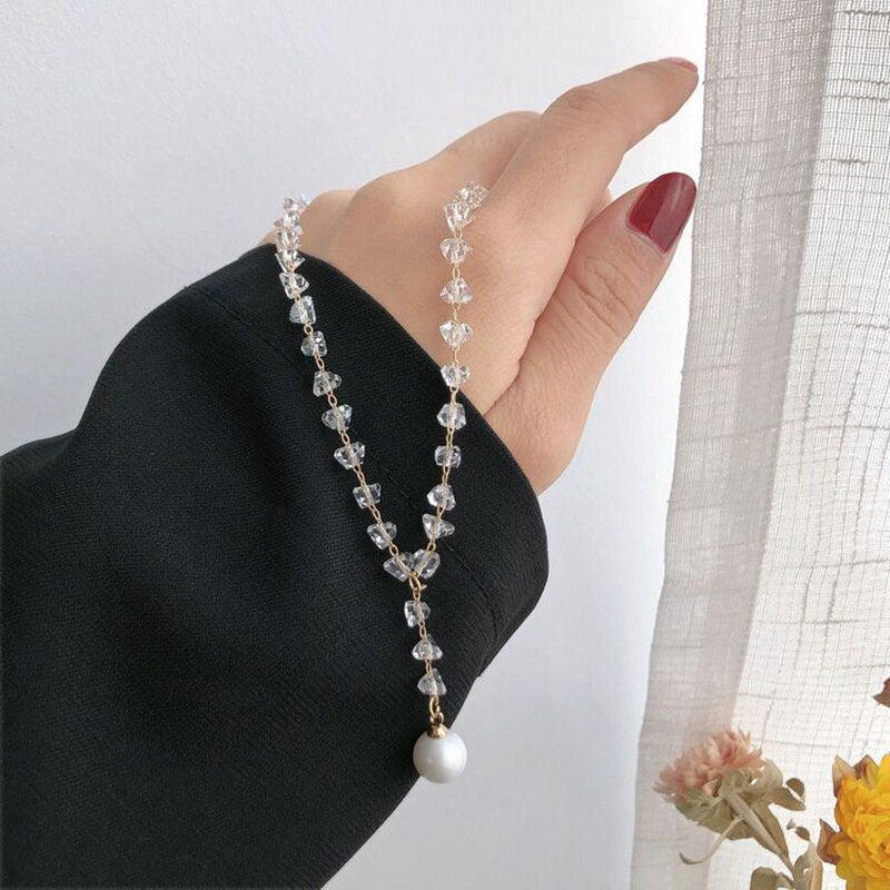 Bohemian Short String Beaded Clavicle Chain Necklace For Women Pendant Korean Style Chokers 2022 Trendy Beach Jewelry Chain