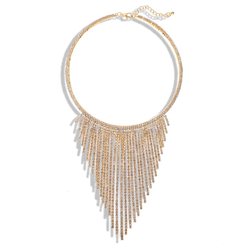 Bohemian Statement Big Necklace Chocker Rhinestone Jewelry Brand Chokers Necklaces for women Christmas Gifts