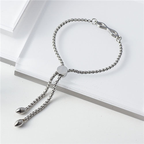 Bohemian Style Infinity Bracelets & Bangles Chain Link Bracelet Femme Adjustable Charms Bangles Friends Girls Women Jewelry