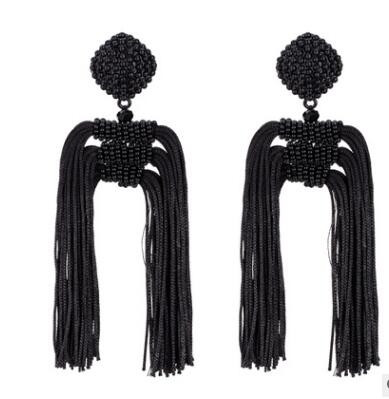 Bohemian Tassel earrings for women Beads Long Statement Earrings 2020 big earings Dangle fashion jewelry boho summer jewellery