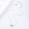 Bohemian Turkish Evil Eye Pendant Necklace Clavicle Chain Choker Necklace for Women Trend Jewelry 2022 Femme Collares