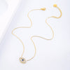 Bohemian Turkish Evil Eye Pendant Necklace Clavicle Chain Choker Necklace for Women Trend Jewelry 2022 Femme Collares