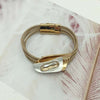 Bohemian Unique Design Crystal Bracelets & Bangles For Women Fashion Alloy Magnetic Tube Bar Clasp bracelet 3 Colors