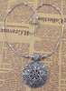 Bohemian Vintage Alloy Round Hollow Out Pendant Necklace Carved Flower Women Necklace Party Jewelry Tribal Afghan Gift