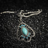 Bohemian Vintage Crystal Butterfly/Flower/Hollow Tree/Heart Shape Pendant Silver Chain Necklace Fashion Women Jewelry