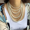 Bohemian Vintage Round Shape Pearls Choker 4MM /6MM/8MM /10MM /12MM Handmade DIY Pearl Beaded Wedding Party Statement Necklace