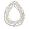 Bohemian Vintage Round Shape Pearls Choker 4MM /6MM/8MM /10MM /12MM Handmade DIY Pearl Beaded Wedding Party Statement Necklace