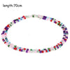 Bohemian Women Crystal Seed Bead Eyeglass Eyewears Sunglasses Reading Glasses Chain Necklace chokers Strap Rope for Mask