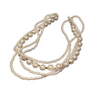Bohemian Women Imitation Pearl Choker Necklace Multi Layer Long Necklace for Collars Statement Necklace Summer Jewelry