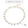 Bohemian Women Necklace Choker Tassel Charm Colorful Necklace Party Gift Small Round Beads Collares Gold Color Jewelry