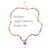 Bohemian Women's Multicolor Beads Handmade Necklaces For Women Boho Glass Mushroom Pendant Necklace Ladies Jewelry Gift