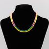 Bohemian Women's Necklace Multicolor Polymer Clay Crystal String Adjustable Choker Necklace Female Beach Jewelry
