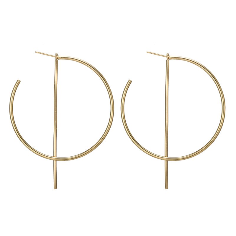 Bohemmian Round Drop Earrings Fashion Wedding Party Jewelry Gold / Silver Color Statement Earrings for Women Valentines D Gift