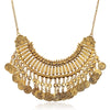 Boho Antique Coin Maxi Choker Necklace Women African Statement Long Tassel Vintage Big Necklaces Pendants Jewelry Gypsy Necklace