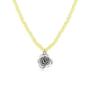 Boho Beads Choker Necklace Silver Color Rose Flower Charm for Women Seed Bead Pearl Necklaces Jewellery