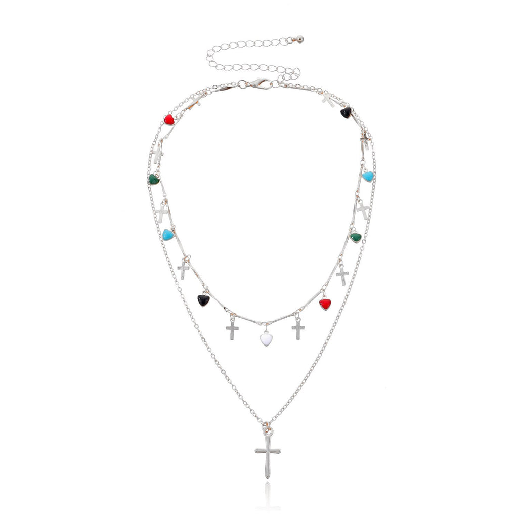 Boho Chic Oil Drop Charms Neck Jewelry Waterdrop Handcraft Solid Muticolor Necklace For Women Gift