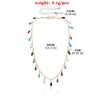 Boho Chic Oil Drop Charms Neck Jewelry Waterdrop Handcraft Solid Muticolor Necklace For Women Gift