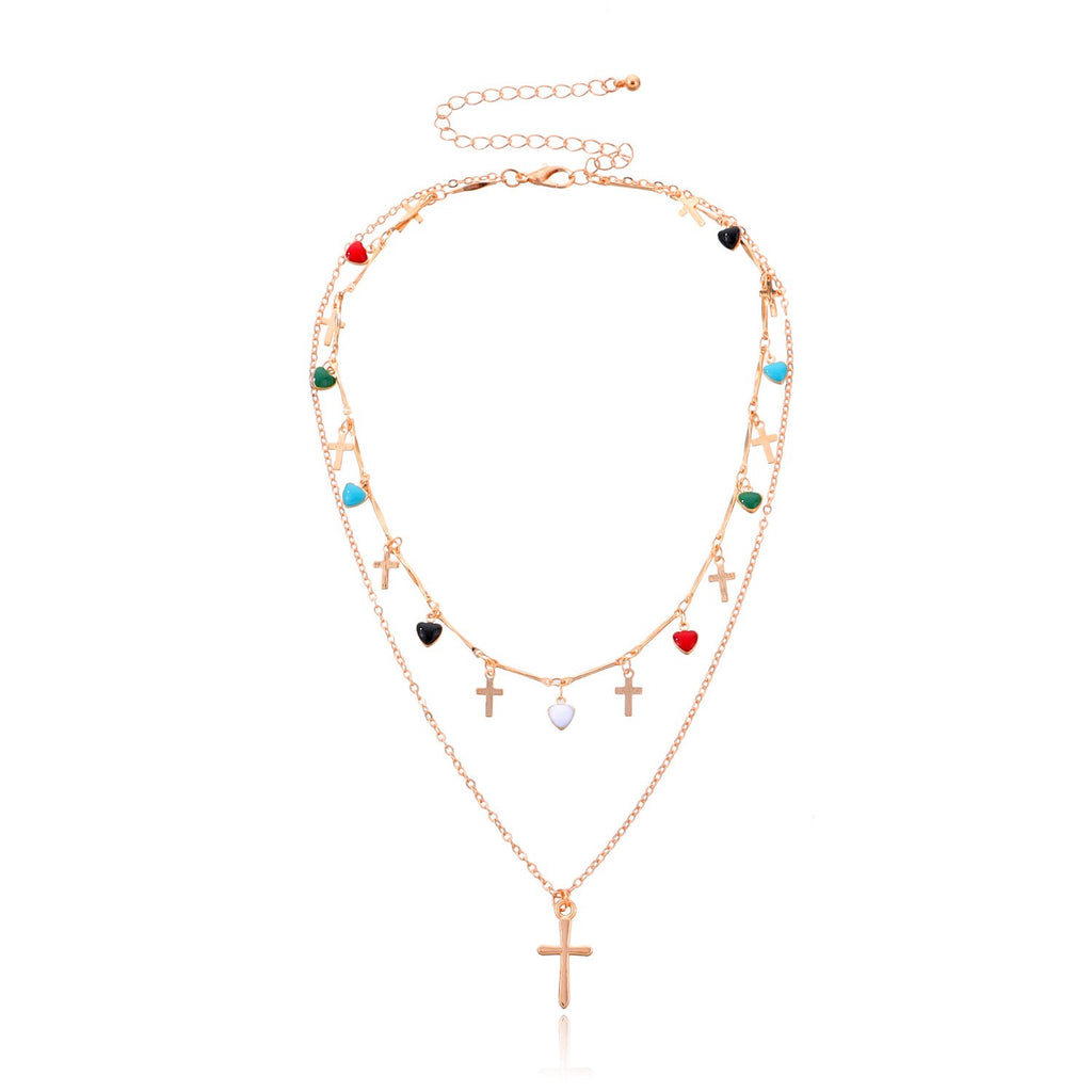 Boho Chic Oil Drop Charms Neck Jewelry Waterdrop Handcraft Solid Muticolor Necklace For Women Gift