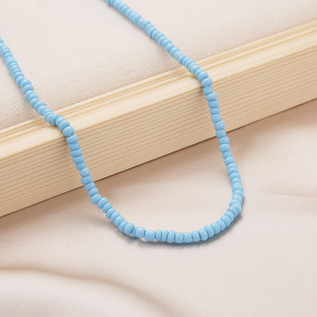 Boho Chic Seed Beads Necklace Women Colorful Neck Chain Bohemian Black Choker Necklaces Jewelry Charms Party Gift 2022