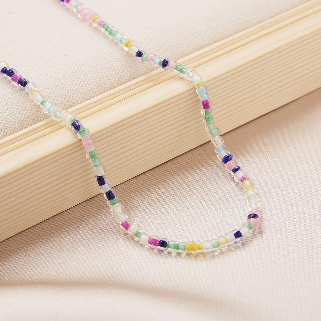 Boho Chic Seed Beads Necklace Women Colorful Neck Chain Bohemian Black Choker Necklaces Jewelry Charms Party Gift 2022