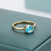 Boho Cubic Zirconia Rings For Women Zircon Stainless Steel Gold Color Ring Aesthetic Jewelry Wedding Band Couple Gift anillos