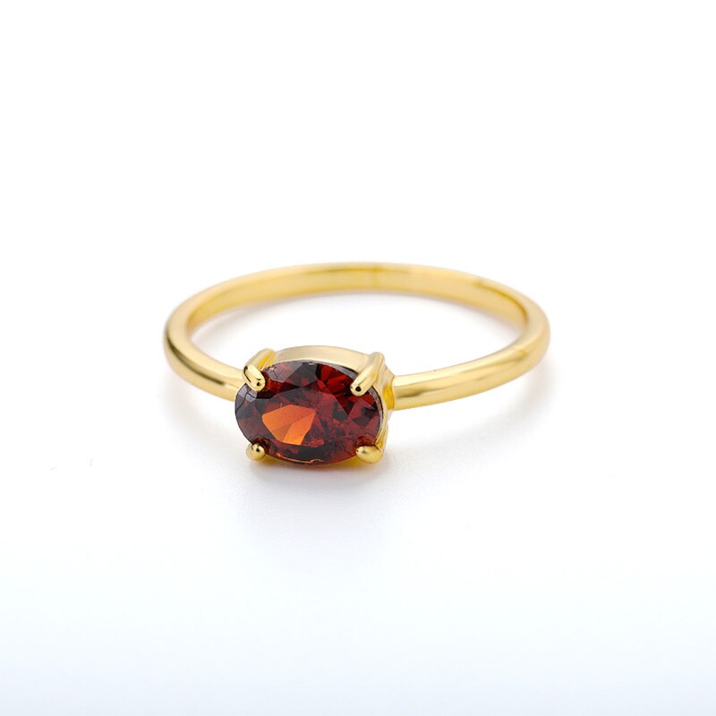 Boho Cubic Zirconia Rings For Women Zircon Stainless Steel Gold Color Ring Aesthetic Jewelry Wedding Band Couple Gift anillos