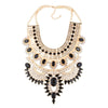 Boho Ethnic Big Bib Maxi Choker Necklaces Women Jewellery Indian Vintage Statement Crystal Rhinestone Large Collar Necklace Girl