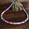 Boho Clavicle Chain Necklace Bohemian Colorful Soft Stacked Necklace For Women Beach Style All-Match Jewelry Sets Choker