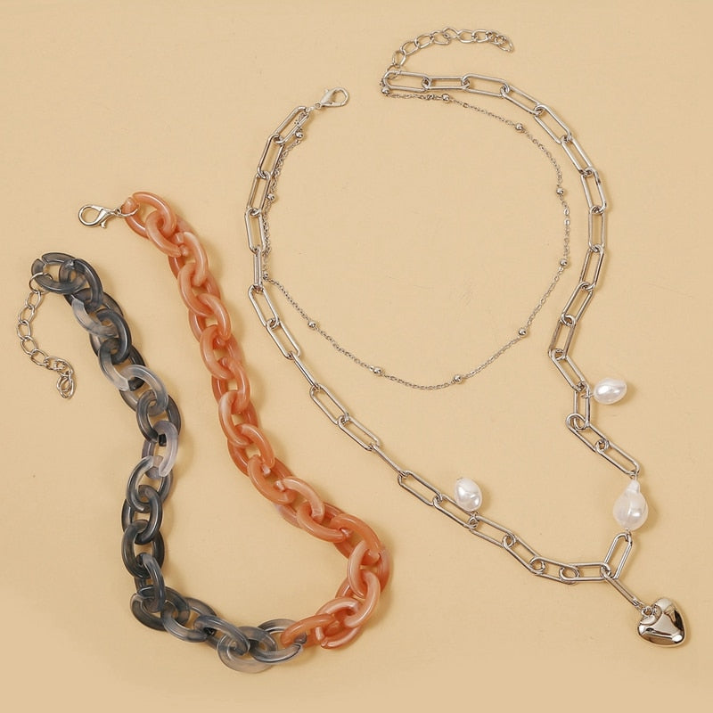 Boho Gothic Vintage Collares Multi Layered Necklace Women