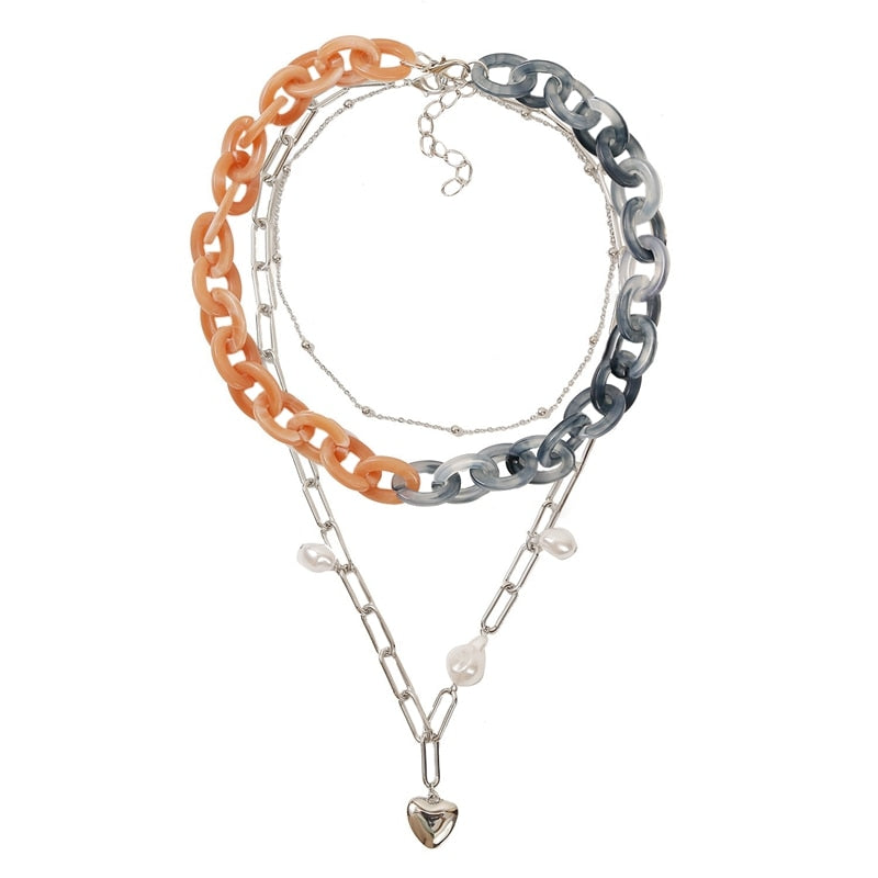 Boho Gothic Vintage Collares Multi Layered Necklace Women