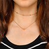 Boho Multilayer Heart Pendant Women Necklace Gold Color Chain Short Choker Female Party Statement Jewelry Dainty