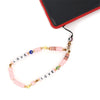 Boho Flower Smile Cell Phone Accessory Straps Bracelet Mobile Phone Soft Clay Hanging Chain for Woman Ornament Random Color