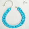 Boho Long Chains Necklaces For Women Colorful Plastic Chain Choker Necklaces Pendants Women Jewelry Gift цепочка чокер