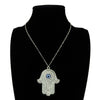 Boho Lucky Big Evil Eye Fatima Hamsa Hand Protection Pendant Chain Collar Necklaces Diy Women Men Gift Jewelry Supplies