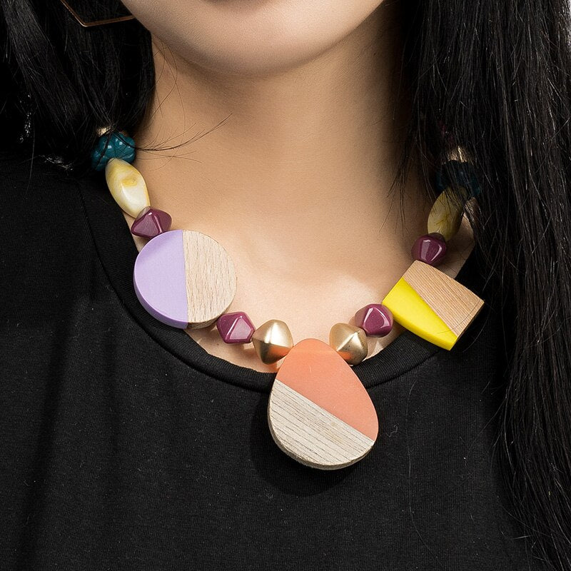 Boho Necklace Jewelry Women Summer Bohemia Hyperbole Pendent Necklace Jewelry For Girlfriend gift