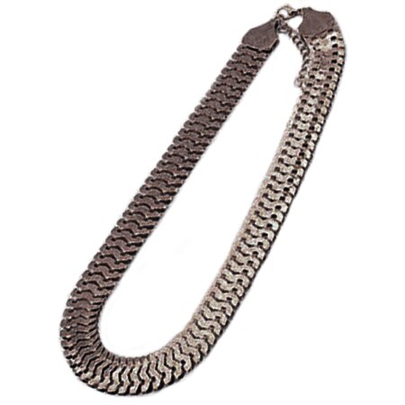 Boho Punk Wide Clavicle Necklace Women Accessories Simple Snake shape Chain Gold/Black/Silver-color Necklaces Men's Gift