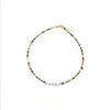 Boho Rainbow Beads Letter Love Hope Necklace for Women Handmade Colorful Chain Friends Girl Summer Beach Choker Neck Accessories