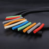 Boho Rainbow Choker Necklace Statement Multicolor Rubber Rope Necklace For Women Streetwear Collar Rainbow Jewelry Rare Things