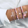 Boho Rope Bracelets & Bangles for Women Bohemian Beaded Charm Bracelet Femme Set  Multilayer Jewelry Accessories Bijoux